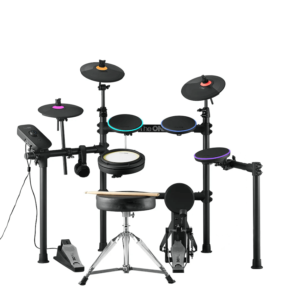 The ONE Polaris Drums, TOD1 Electronic Drum Set, Built-in LED Lights Connected with Drum Learning App - The ONE Music