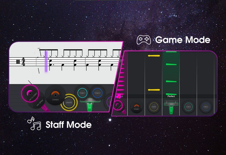 TheONE Smart Drum TRD Staff Mode&Game Mode