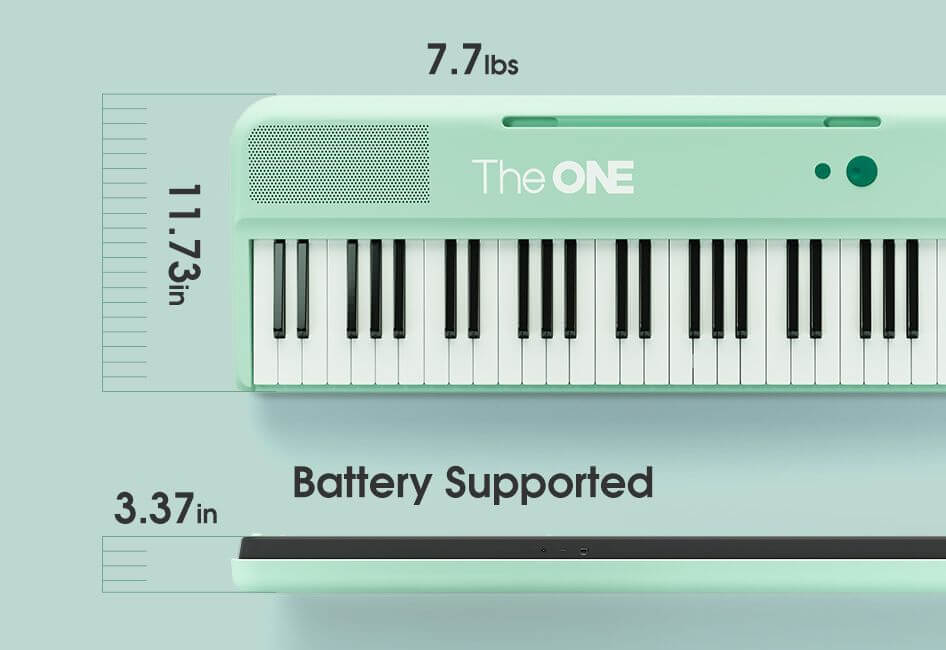 TheONE Smart Piano COLOR Green Enjoy Music On The Go