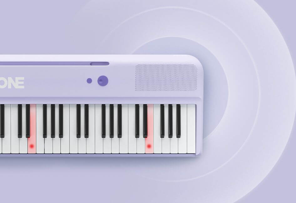 TheONE Smart Piano COLOR Purple Let Lights Guide Your Way