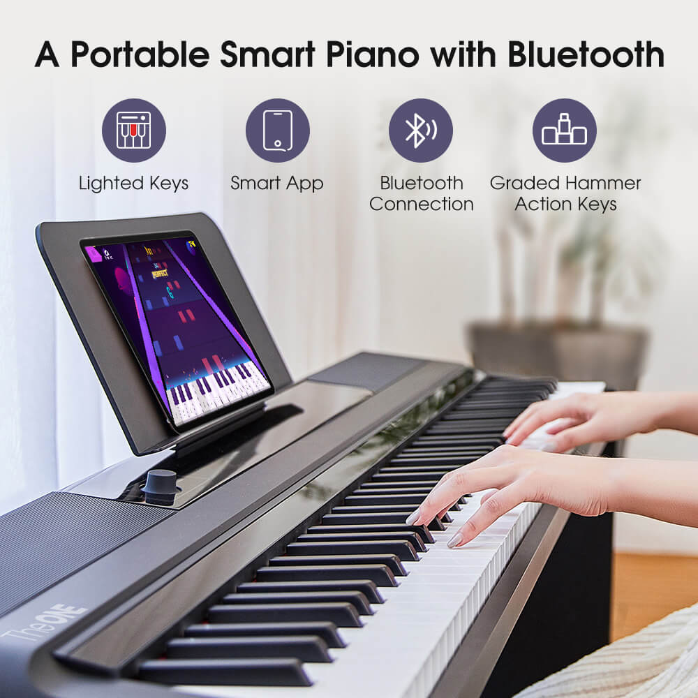 TheONE NEX Smart Piano Best Digital Piano with Piano Stand – The