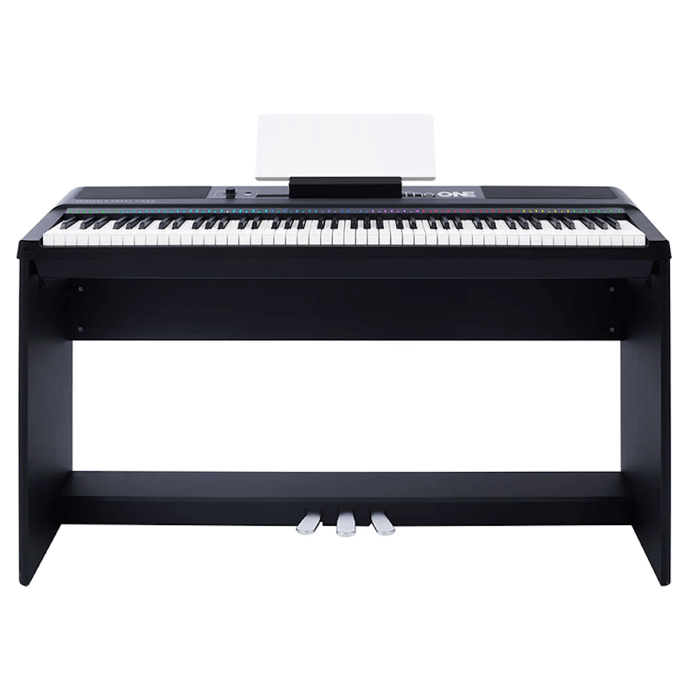 TheONE Smart Piano TON Black Keyboard+Wooden Stand