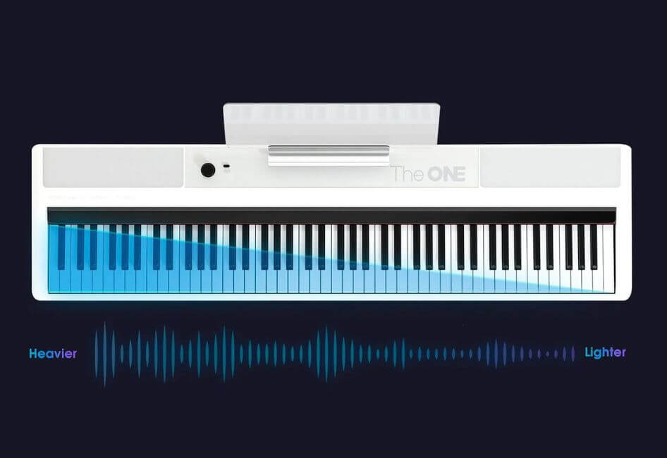TheONE Smart Piano TON White Feel the Authenticity with Weighted Keys