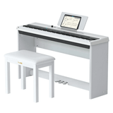 TheONE Smart Piano TON White Keyboard+Wooden Stand+Bench