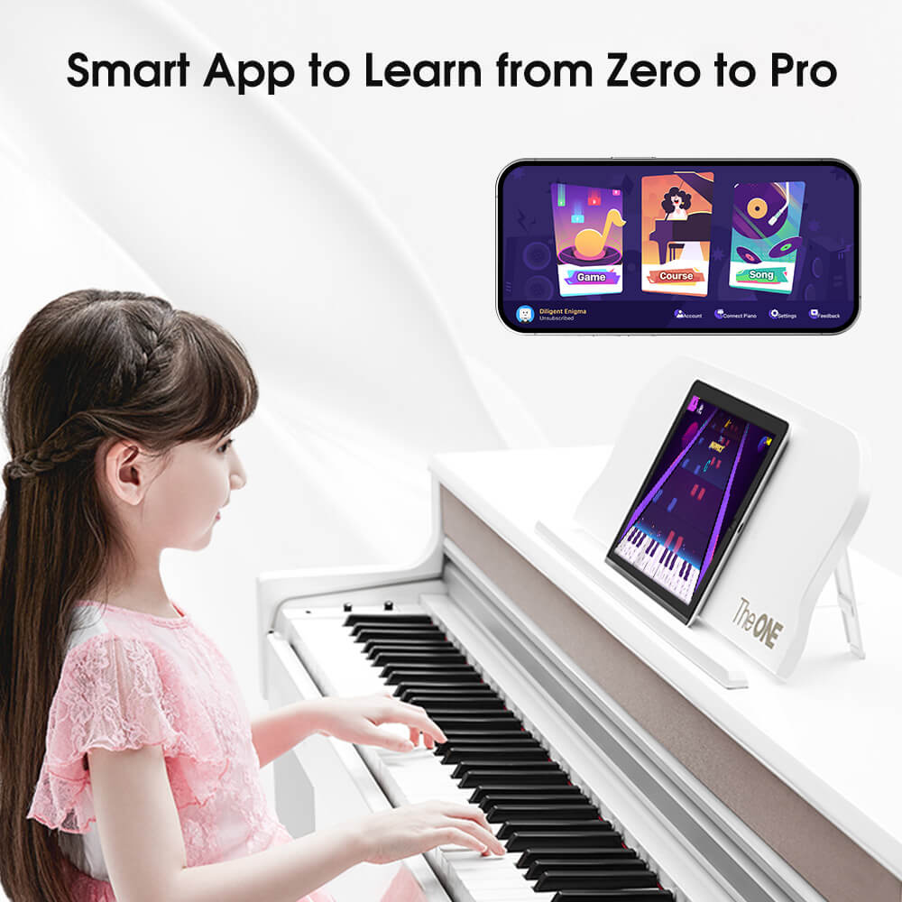 TheONE Smart Piano TOP1X Classic White Smart App