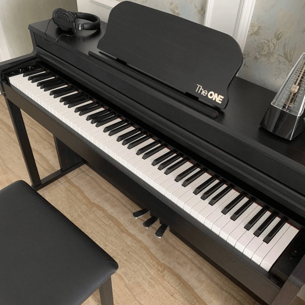 TheONE Smart Piano TOP1X Matte Black Piano Bench Elegant