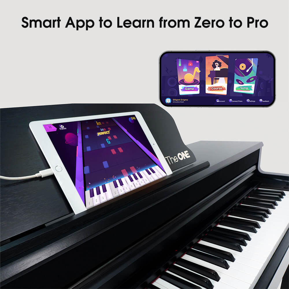 TheONE Smart Piano TOP2 Rosewood Smart APP