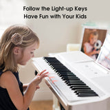 TheONE Smart Piano TOK Milk White Guided by Lights
