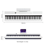 TheONE Smart Piano TON White Sizes and Weight