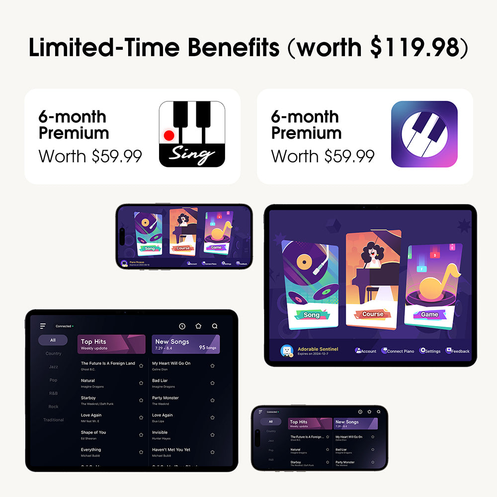 TheONE Sing Smart Piano with smart apps