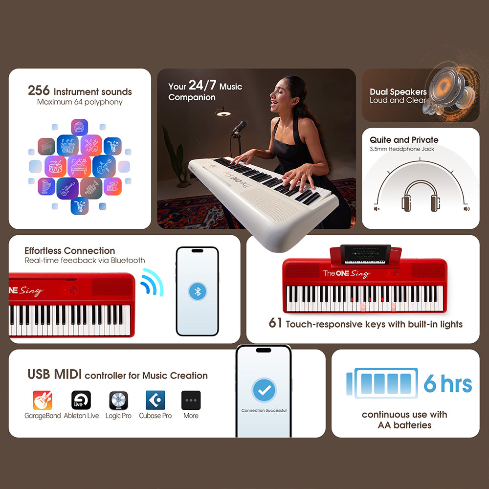 TheONE Sing Smart Piano specifications
