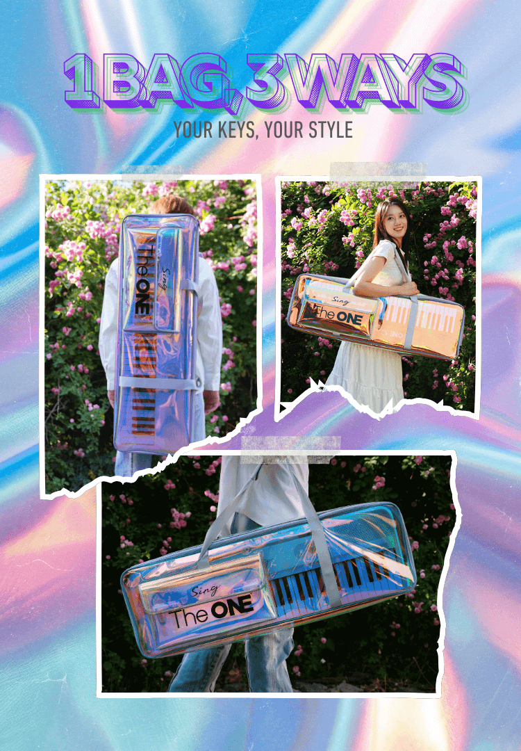 TheONE Sing laser bag in 3 ways