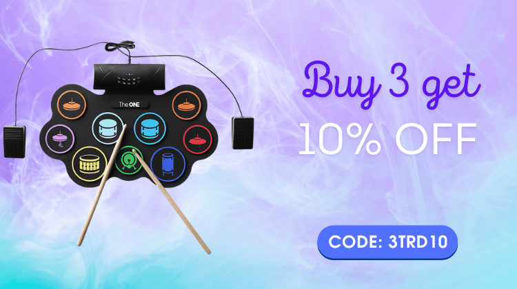 TheONE Smart Drum TRD Buy3 Get10 OFF Campaign Banner
