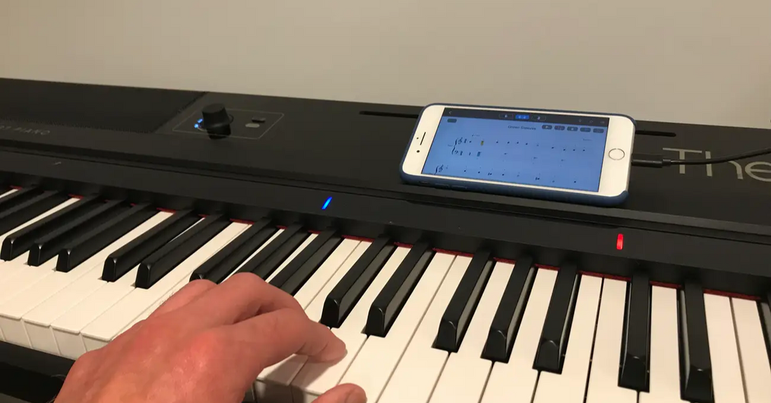 This digital keyboard actually teaches you how to play songs on the piano