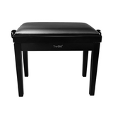 TheONE High Gloss Adjustble Piano Bench Gloss Black