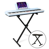 TheONE Smart Piano COLOR Blue Keyboard+X Stand+Bench