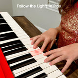 TheONE Smart Piano  COLOR Red Guided by Lights