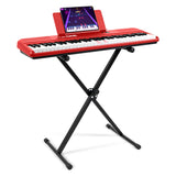 TheONE Smart Piano COLOR Red Keyboard+X Stand