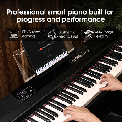 TheONE Sing Pro Smart Piano with 88 Weighted Keys - The ONE Music