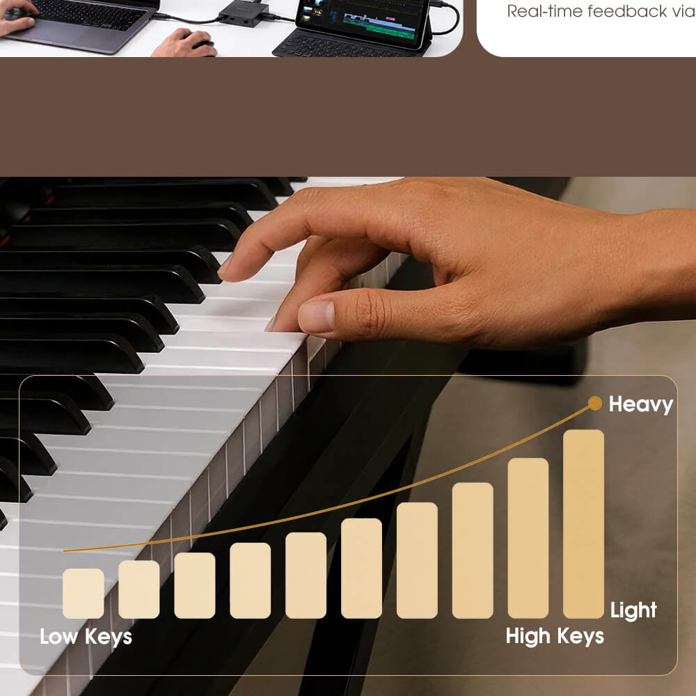 TheONE Sing Pro Smart Piano with 88 Weighted Keys - The ONE Music