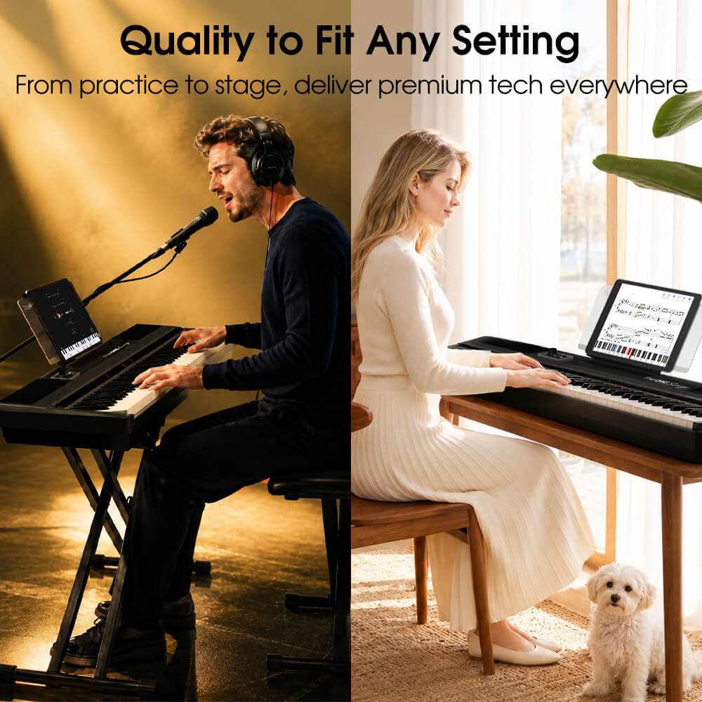TheONE Sing Pro Smart Piano with 88 Weighted Keys - The ONE Music