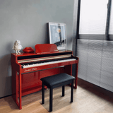 TheONE Smart Piano TOP2S Gloss Red Piano+Bench Elegant