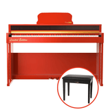 TheONE Smart Piano TOP2S Gloss Red Piano+Free Bench