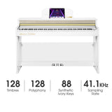 The ONE TOP2S Polished Smart Piano, Weighted Hammer-Action Keyboard with Ivory Feel