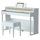 TheONE Smart Piano TOP2S Gloss White Piano+Adjustable Bench