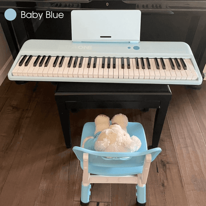 The ONE COLOR Smart Keyboard, Portable and Light up Keyboard with Bluetooth for Beginners
