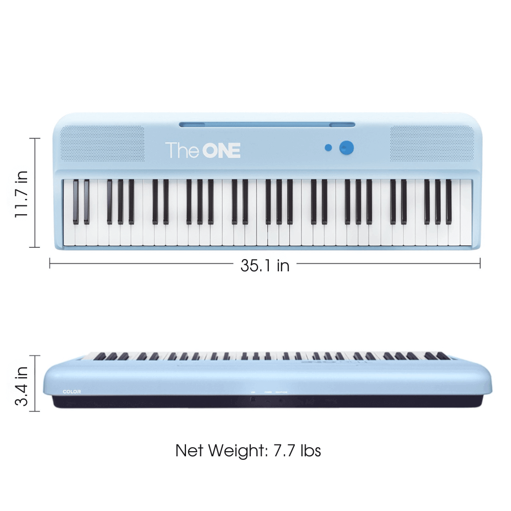 The ONE COLOR Smart Keyboard, Portable and Light up Keyboard with Bluetooth for Beginners