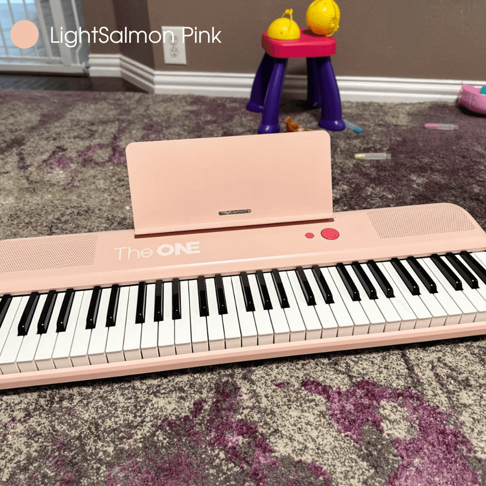 The ONE COLOR Smart Keyboard, Portable and Light up Keyboard with Bluetooth for Beginners