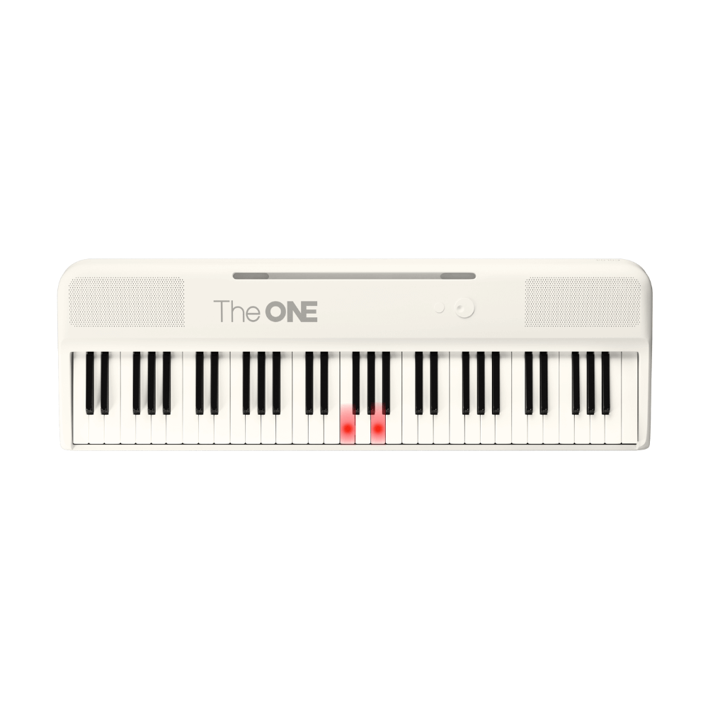 The ONE COLOR Smart Keyboard, Portable and Light up Keyboard with Bluetooth for Beginners