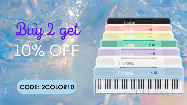 TheONE Smart Piano COLOR Buy2 Get10 OFF Campaign Banner