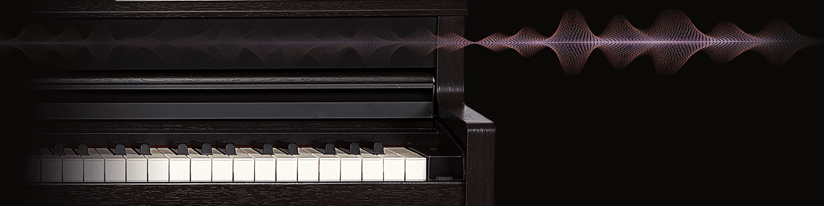 The ONE Smart Piano App displayed with a The ONE piano