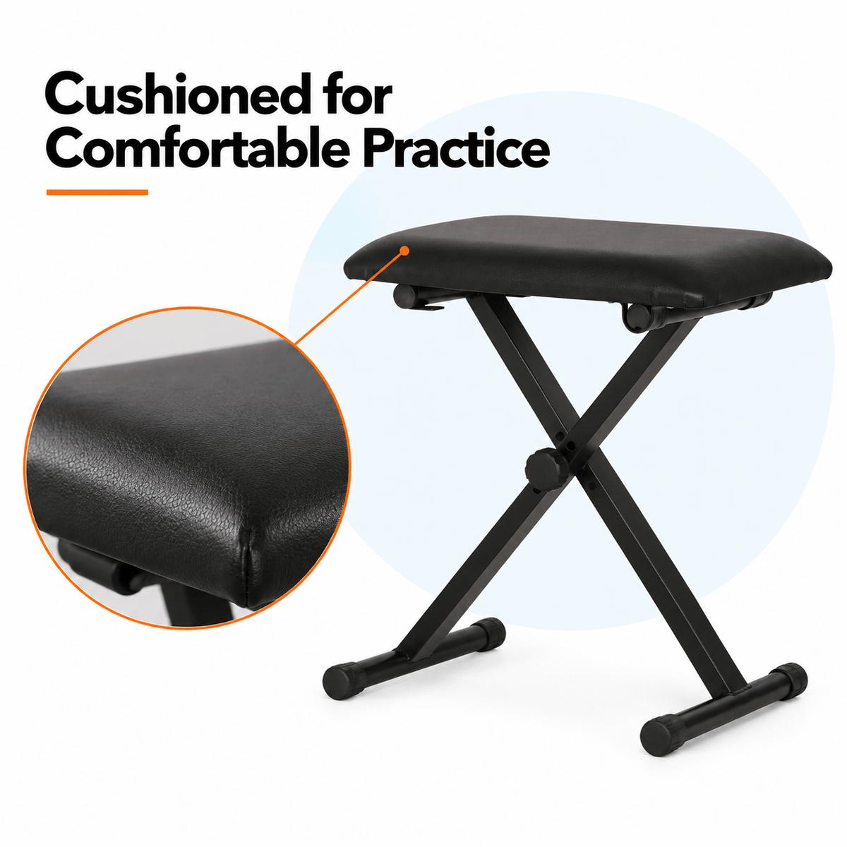 TheONE Folding X-Style Piano Bench - The ONE Music
