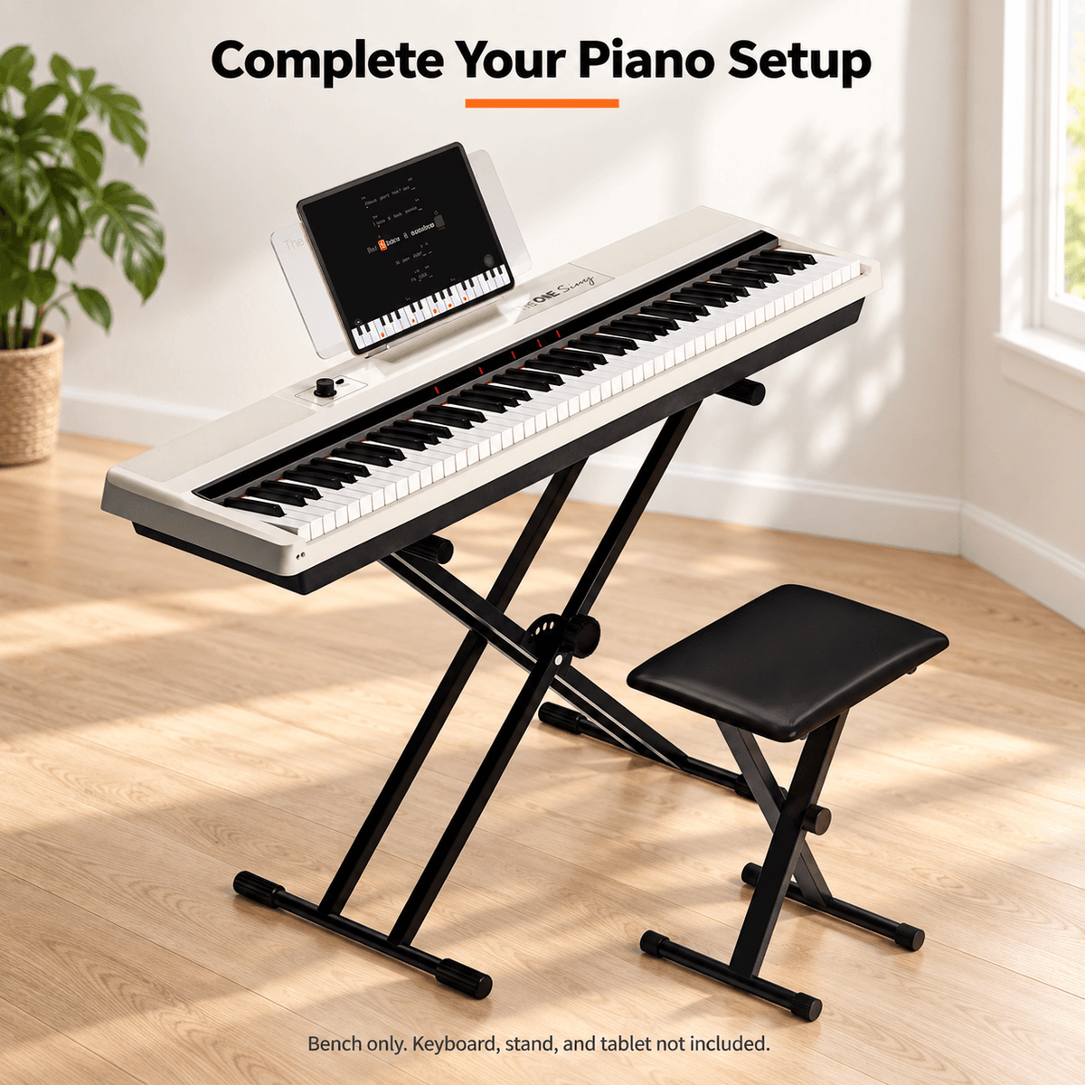 TheONE Folding X-Style Piano Bench - The ONE Music